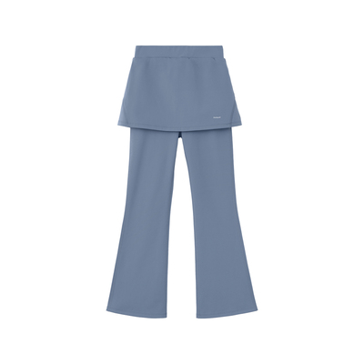 Dodopoli儿童喇叭裤加绒保暖高弹运动休闲秋冬新款女童假两件裙裤