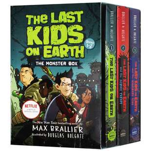 地球上的孩子1-3册 The Last Kids on Earth The Monster Box 英文原版 英文版儿童英语漫画绘本 进口原版课外阅读书籍