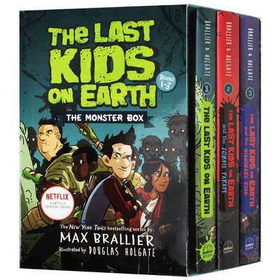 地球上的孩子1-3册 The Last Kids on Earth The Monster Box 英文原版  英文版儿童英语漫画绘本 进口原版课外阅读书籍