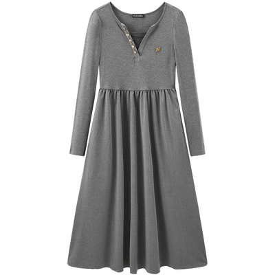 太平鸟女装2025秋季款假两件拼接连衣裙A1FAE3360