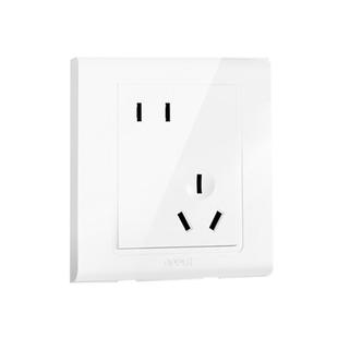 欧普五孔插座面板开关墙壁16a三孔空调usb充电一开双控双开七孔