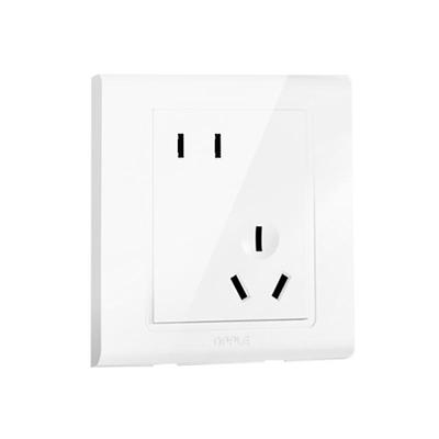 欧普五孔插座面板开关终身质保