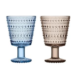 iittala伊塔拉露珠玻璃高脚杯两只装酒杯水杯饮料杯北欧风对杯