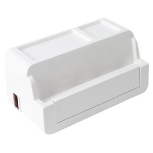 插线板电线收纳神器桌面充电数据线插排插座理线器集线装饰遮挡盒