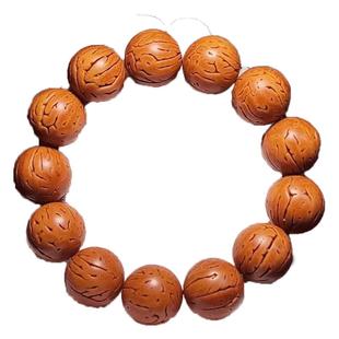 精选2.0大桃核手串正圆光珠纯手工精工打磨高抛 山桃核光珠 文玩