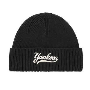 韩国正品mlb毛线帽25秋冬新款百搭保暖冷帽男女情侣款NY针织帽子