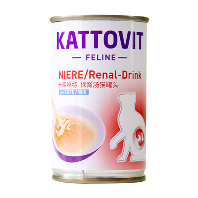 仁可宠物卡帝维特kattovi养肾汤罐泌尿肾脏猫罐头KD肉汁补水135ml
