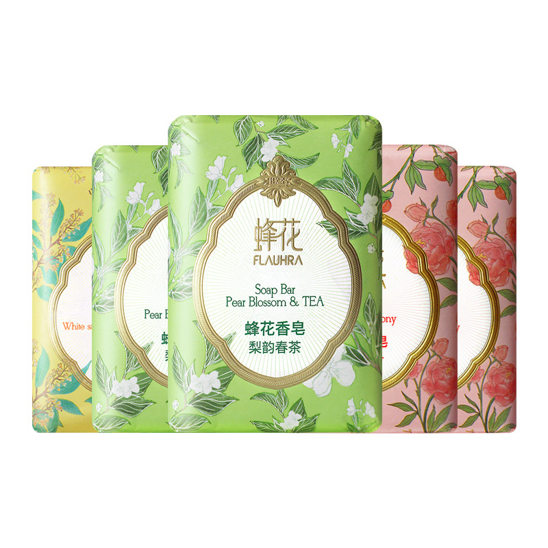 FLAUHRA蜂花香皂125g白檀晚玉洗脸洗澡洗手清洁润肤沐浴香氛香皂