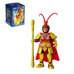 西游记积木人仔黑悟空神化全套男孩6益智拼装玩具女孩8岁以上礼物