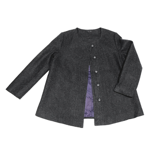 【十二月顺利】毛呢简约腰带款圆领单排扣通勤显瘦呢子短外套 T32