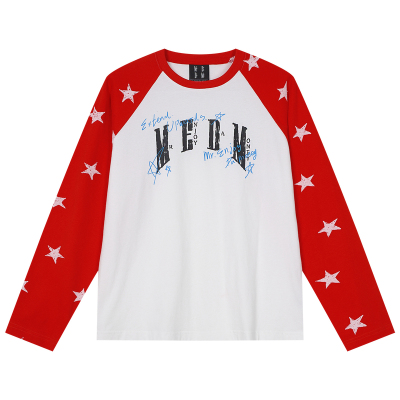 MEDM手写涂鸦星满印宽松T恤