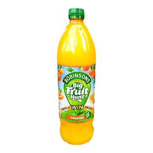 英国罗拔臣黑加仑果汁西柚橙汁柠檬汁ROBINSONS Real Fruit Juice