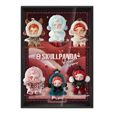 泡泡玛特SP圣诞冬日乐章搪胶毛绒系列盲盒相框场景收纳展示盒子