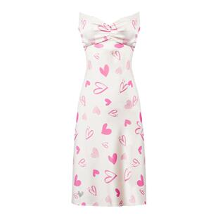 DPLAYSWEET少女舒适缎面吊带裙家居可外穿睡衣睡裙芭比性感