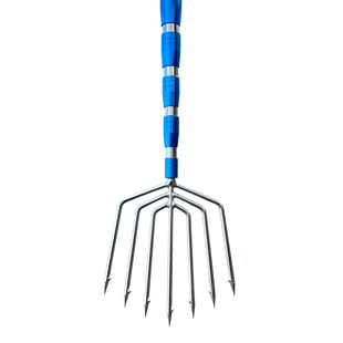 大倒刺不锈钢鱼叉加厚伸缩杆捕鱼叉头老式渔叉鱼插鱼叉子扎鱼器