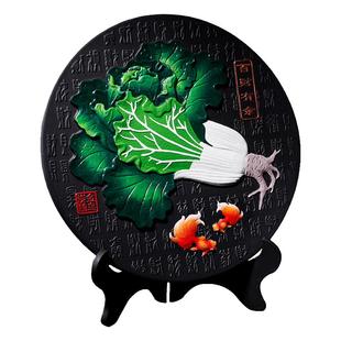 金乌炭雕公司店铺开店送礼装饰创意碳雕工艺品百财摆件开业小礼品