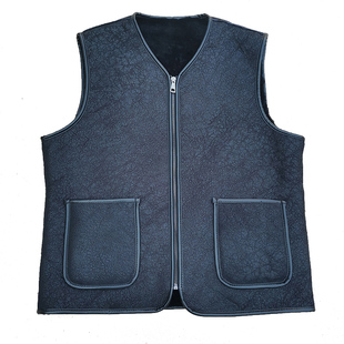 天然真皮毛羊剪绒皮毛一体羊皮羊毛马甲秋冬保暖背心加厚坎肩外套