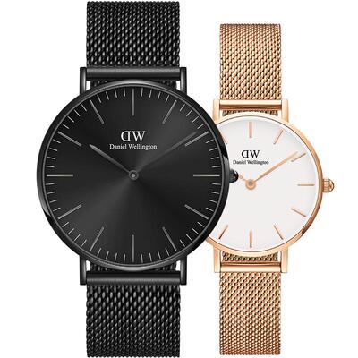 dw情侣对表石英表40&28mm