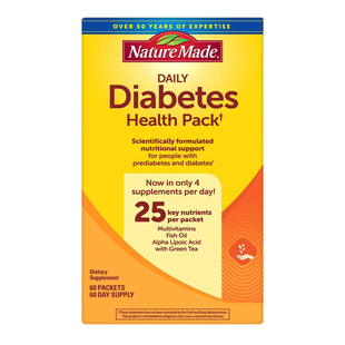 美国直邮 NatureMade糖尿健康包Diabetes Health Pack维生素 30包