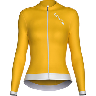 兰帕达秋冬男女抓绒保暖骑行服长袖复古风专业公路自行车霜影上衣