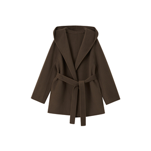 【秀场同款】indicia标记25新款斗篷双面呢大衣山羊绒大衣 DY538F