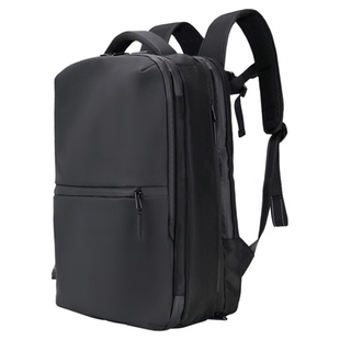 Reeyee双肩包男款大容量压缩气囊出差旅行电脑包商务通勤背包S12