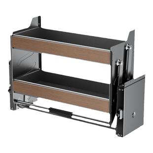 唯纳樱花厨房橱柜下拉式吊柜上下升降拉篮调味调料拉蓝置物架