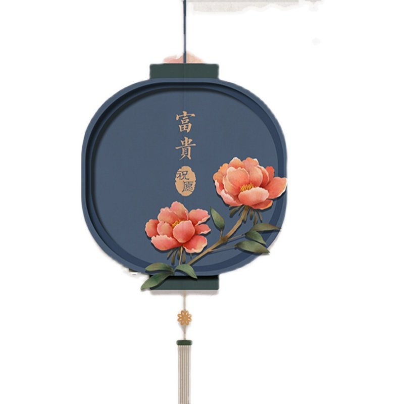 中式风棉麻防窥玄关免打孔门帘