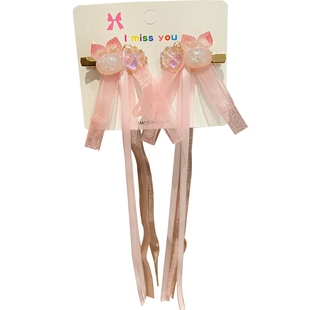 中国风发卡女童古风发饰小女孩流苏步摇发夹宝宝汉服古装中秋头饰