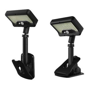 新款2025太阳能照明灯户外庭院人体感应夹子灯院子阳台超亮壁挂灯