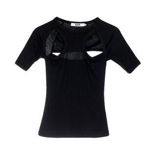 SJYP/ 秋冬女士镂空设计短袖上衣银泰百货精品 301574