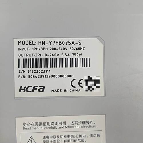 询价-禾川伺服驱动器HN-Y7FB075A-S50台，输入电压