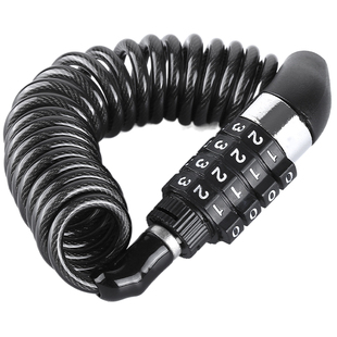 自行车锁摩托车钢丝链条锁山地车防盗密码钢丝绳锁行李锁头盔锁