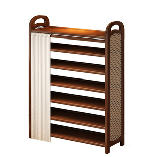 鞋架多层家用入户门口2026新款收纳神器楼道防尘大容量中古风鞋柜