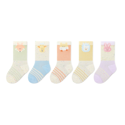 新疆棉A类新生婴儿袜子春夏天薄款儿童网眼中筒袜0-5岁宝宝不勒腿