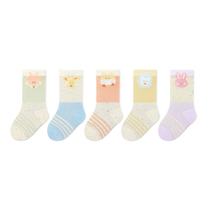 新疆棉A类新生婴儿袜子春夏天薄款儿童网眼中筒袜0-5岁宝宝不勒腿