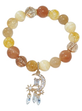 天然水晶捕梦网手链甜美送女生