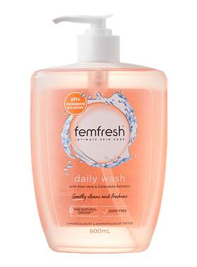 【海外进口正品保证】femfresh芳芯女性私处护理液温和洗护舒缓