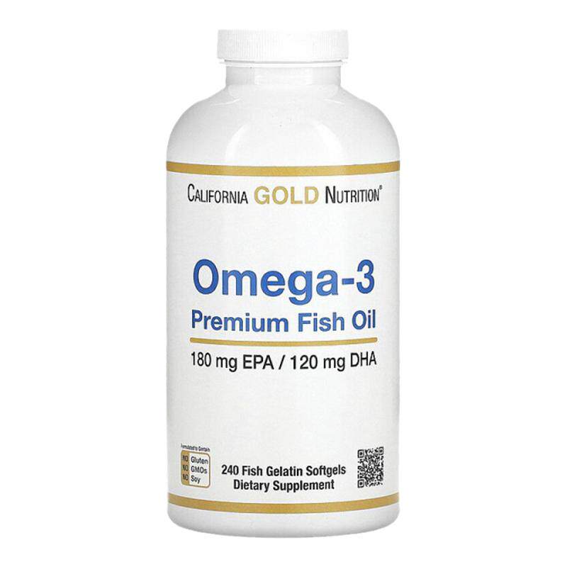 香港直邮香港直发California Gold Nutrition Omega3无麸鱼油平