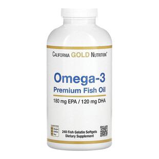 香港直发California Gold Nutrition Omega3无麸鱼油平衡身体营养