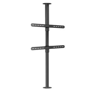 360度旋转电视架隔断墙柜支架悬空背景墙吊架底座50-65-75英寸