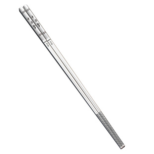 316不锈钢筷子27CM加长家用防滑防霉金属304家庭套装高档中式快10