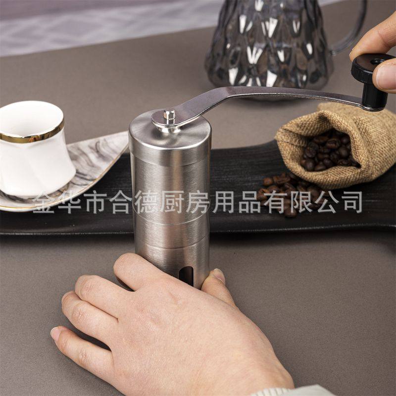 迷你口袋装手动咖啡研磨硅胶套磨粉手批发机带咖啡机咖啡豆磨磨器