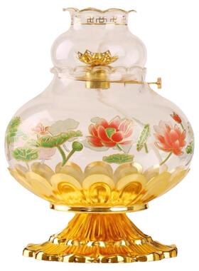 防风佛前长明灯莲花佛灯招财供灯