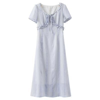 【清仓秒杀】夏法式气质裙子流行甜美小众别致设计感小个子连衣裙