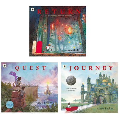 Journey 不可思议的旅程 Quest 探索 Return 回归之夜 英文原版绘本3册 Aaron Becker晚安无字书儿童想象力 凯迪克大奖