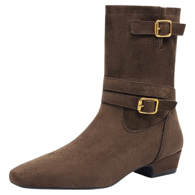 达芙妮热销女鞋！复古美拉德短靴