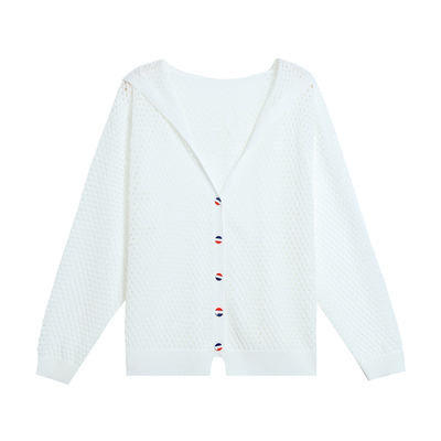 恒源祥2025夏季新款镂空冰丝上衣