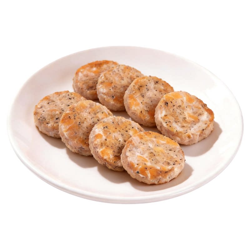 天蕴新疆黑松露三文鱼饼健康减脂运动代餐宝宝辅食鱼肉饼美食料理
