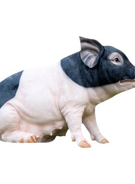 艺家乡仿真猪雕塑餐厅农场大摆件